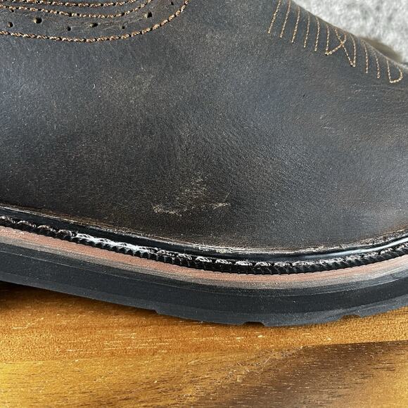 Wolverine Men’s 11.5 Rancher Square-Toe Steel-Toe Wellington Work Boots Leather - Picture 11 of 13